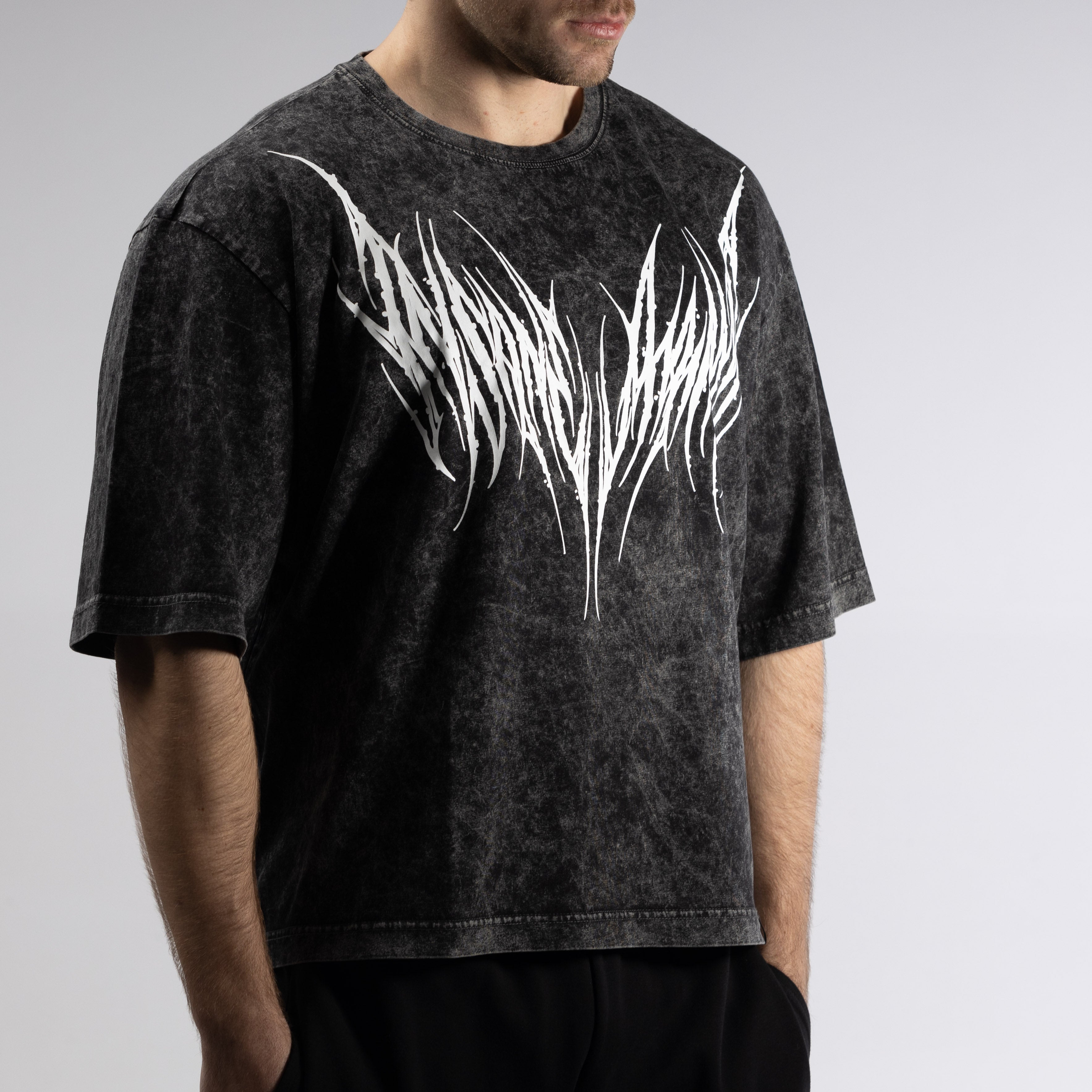 OVERSIZE CROPPED BLACKCROW