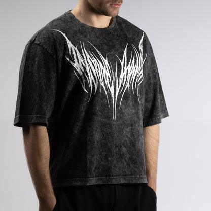 OVERSIZE CROPPED BLACKCROW